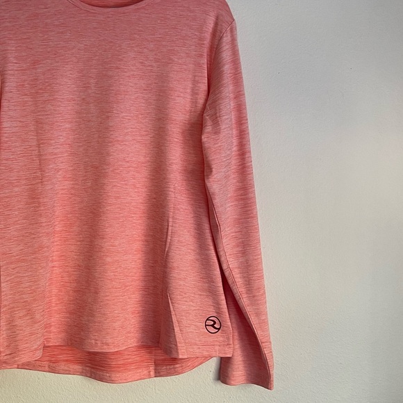 NWOT Reel Life Coral/Orange Women’s Fitted Long Sleeve Active Shirt - Picture 3 of 13